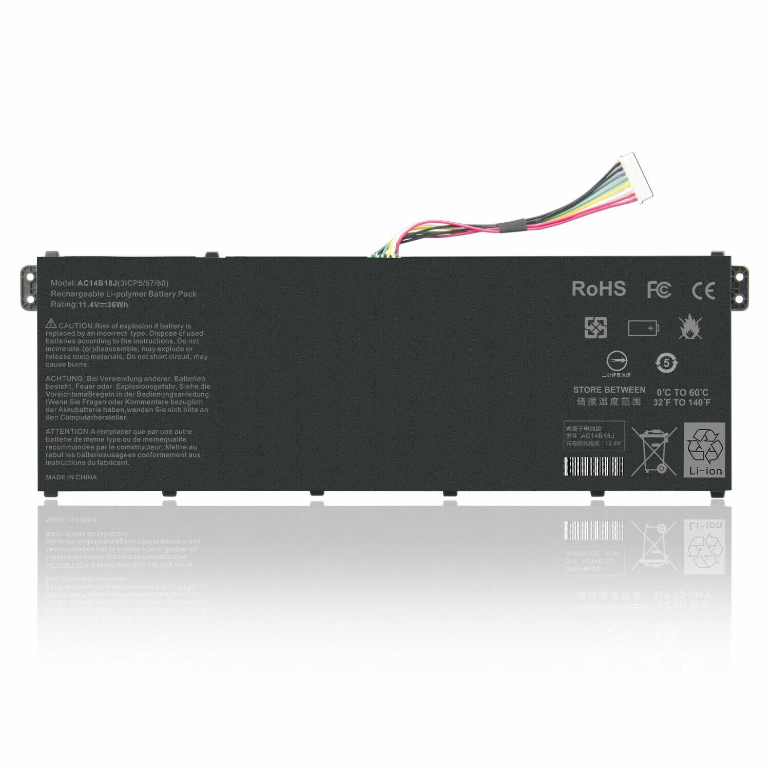 Laptop Battery for Acer Chromebook CB5-311 CB3-531 CB5-571 AC14B18J Fancy