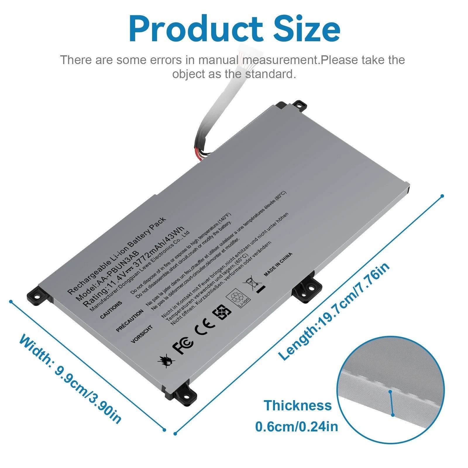 New AA-PBUN3AB Battery For Samsung NP530E5M NP300E4M 7Spin NP740U AA-PBUN3QB 43W