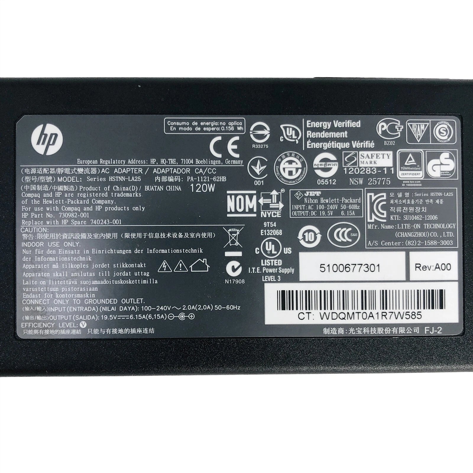 Open Box Original HP AC Adapter for Pavilion AiO 24-k0024 24-k0080 27-d0044