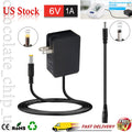 Power Supply Charger Adapter for Omron Blood Pressure Cuff BP Monitor 6V 1A Cord