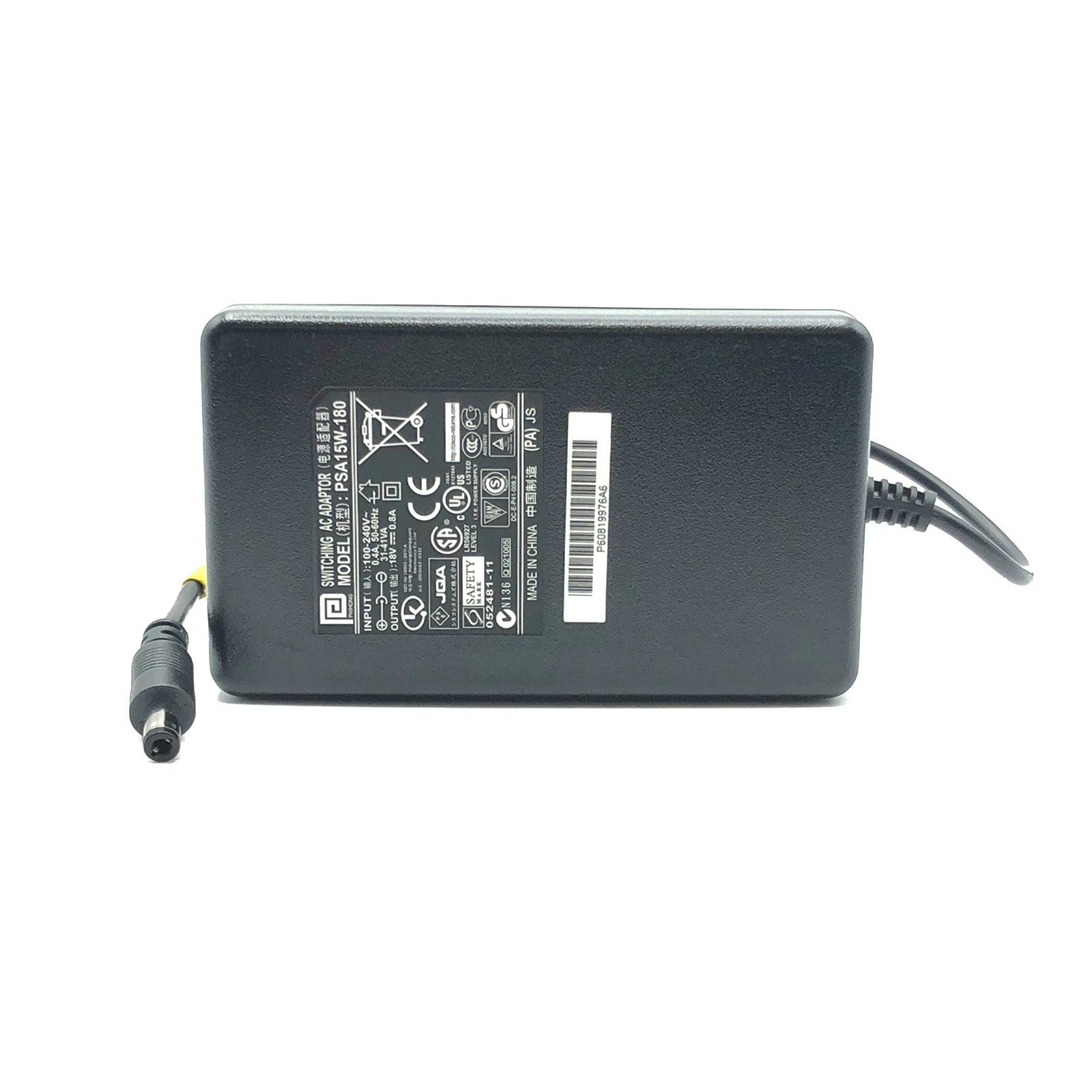 NEW Genuine Phihong Switching AC Adapter PSA15W-180 18V 0.8A 5.5mm