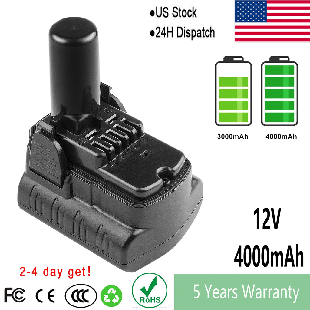 4000mAh 12V Li-ion Battery For Hitachi BCL1015 BCL1030 329369 331065