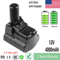 4000mAh 12V Li-ion Battery For Hitachi BCL1015 BCL1030 329369 331065
