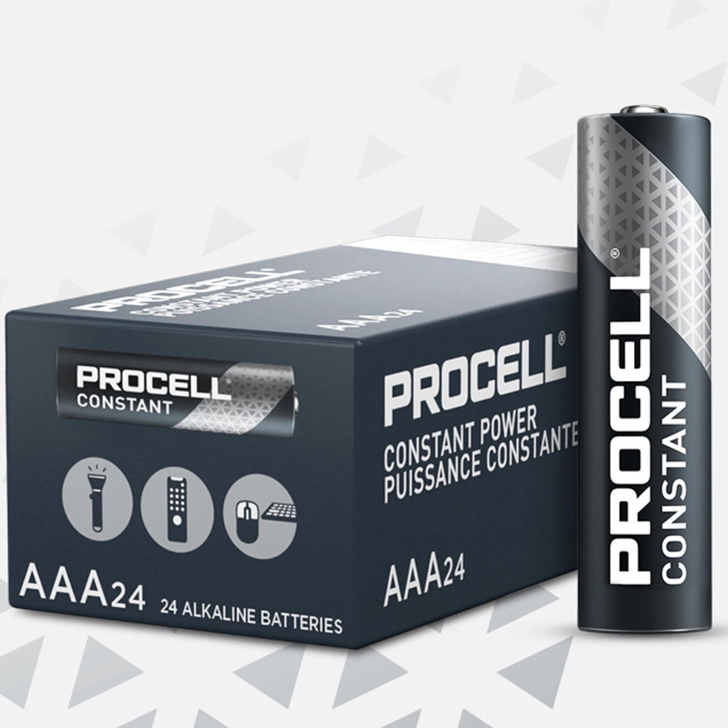 24pc Duracell PROCELL Constant Power PC2400 1.5V AAA Everyday Alkaline Batteries