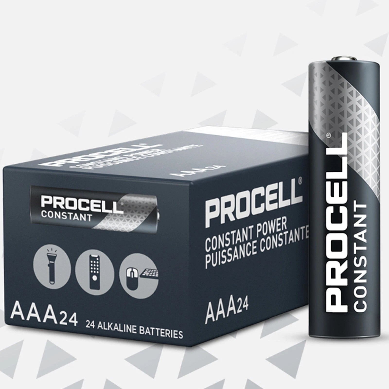 24pc Duracell PROCELL Constant Power PC2400 1.5V AAA Everyday Alkaline Batteries