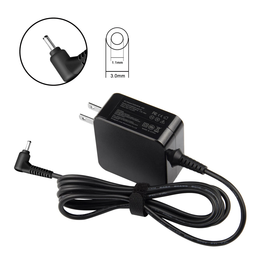 45W Laptop Charger for Acer Spin 11 Swift 1 3 5 SF314 SF315 Chromebook 11 13 14