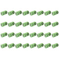 32x Exell 1.2V 1100mAh NiMH 2/3A Rechargeable Battery Flat Top Cell USA Ship