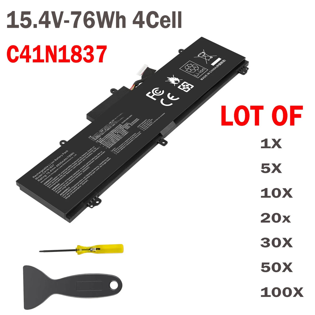 ??LOT C41N1837 Battery For Asus Rog Zephyrus GA502 GA532DU GU502 GU532 GX502 76W
