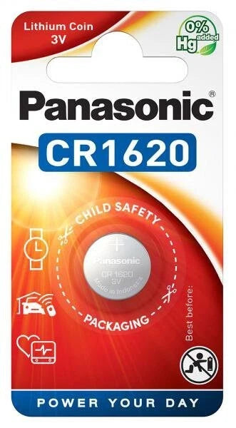 10 Pcs Panasonic CR1620 1620 Lithium 3V Coin Cell Battery