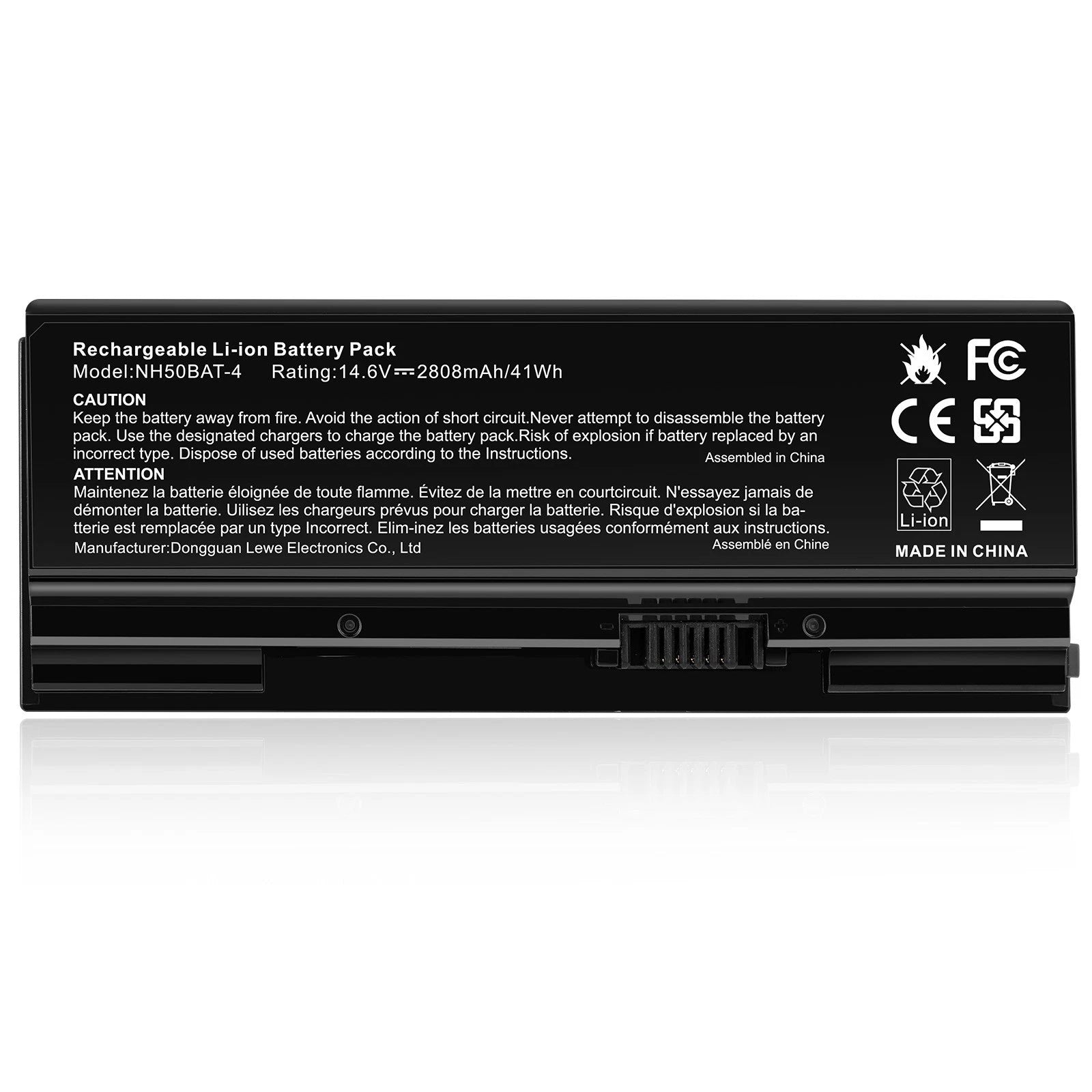 NH50BAT-4 Battery For Clevo 6-87-NH50S-41C00 NH50RH NH55EDQ NH58EDQ NH70 NH70RAQ