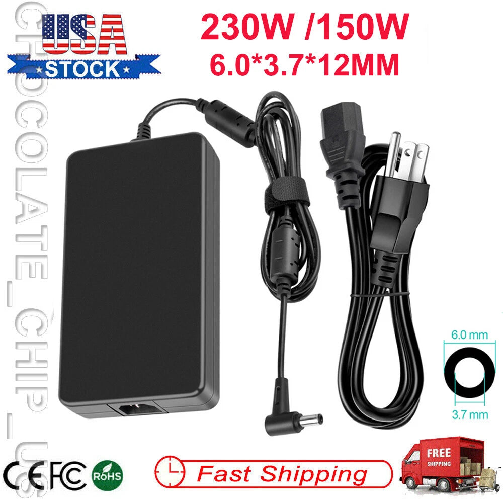 NEW 19.5V 11.8A 230W/150W Adapter Charger for Asus ROG GX501VI-XS74 ADP-230GB B