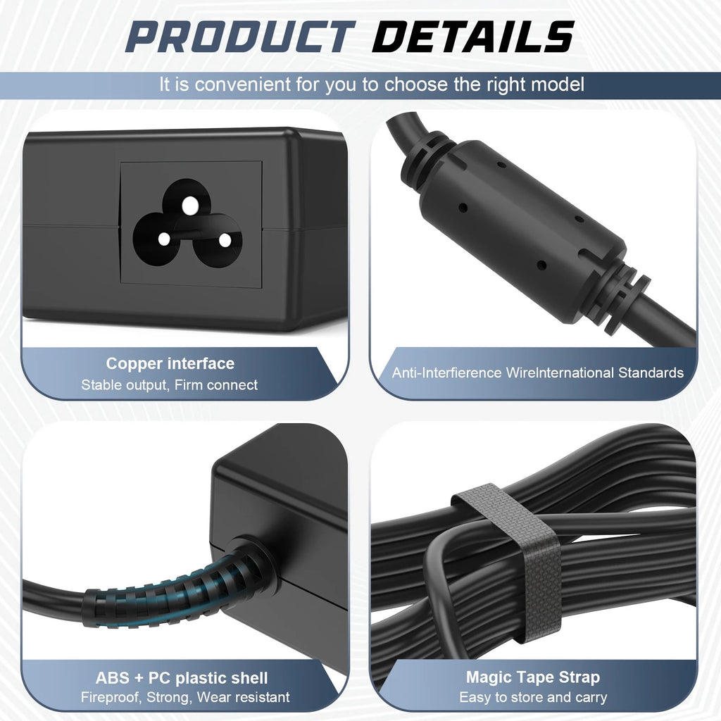 65W AC Adapter Charger for Lenovo IdeaPad S9 S10 S10-3T S100 S405 S300 U310 S205