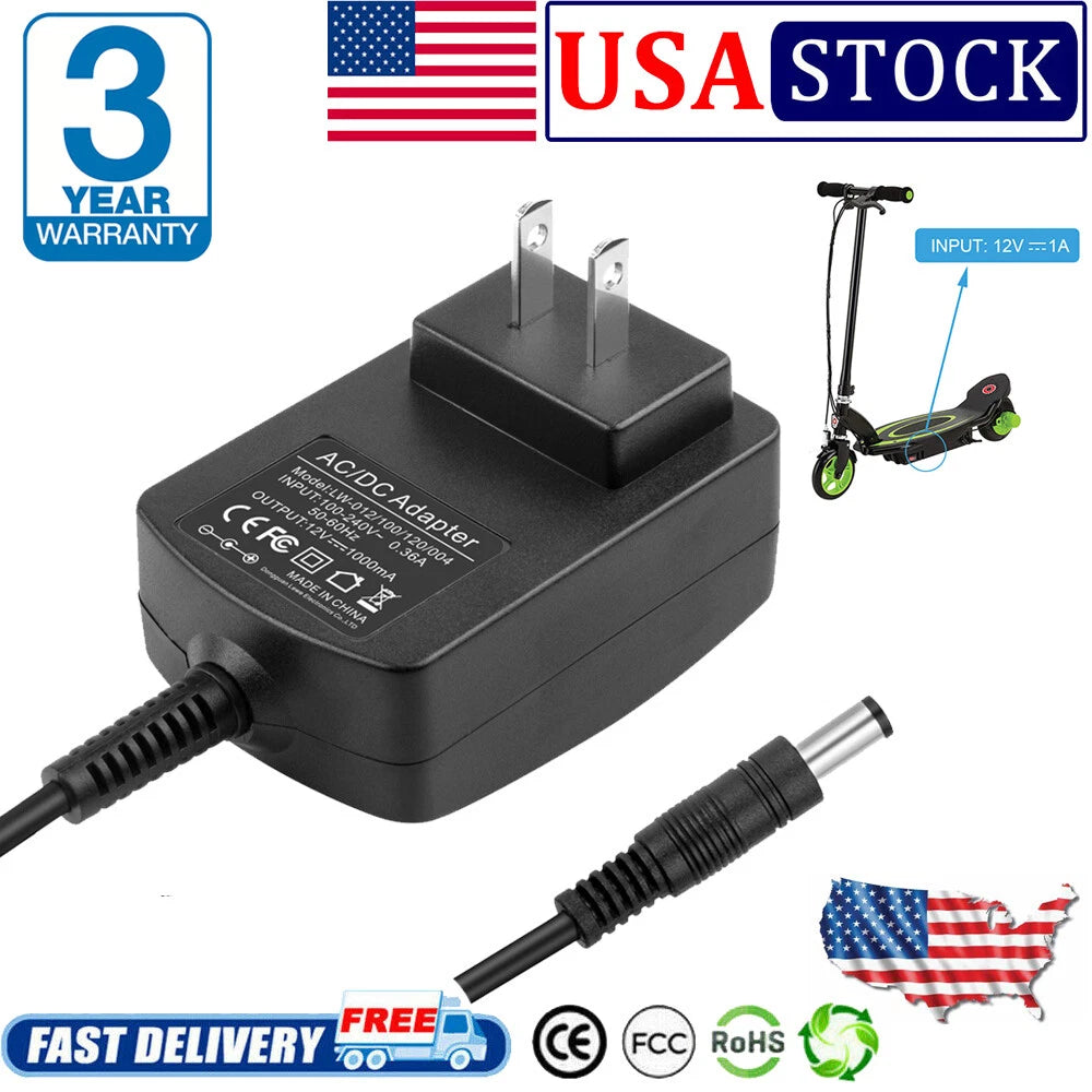 Wall Charger Adapter for RAZOR ELECTRIC SCOOTER POWER CORE E90 CORE 90 PC90 E95