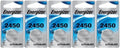 5 x Super Fresh Energizer CR2450 ECR 2450 3v LITHIUM Coin Cell Battery Exp. 2026