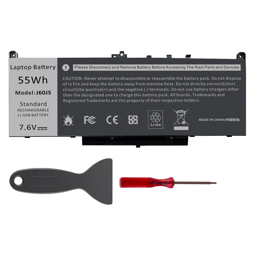 J60J5 7CJRC Replace Battery for Dell Latitude E7270 E7470 7470 7270 MC34Y TX283