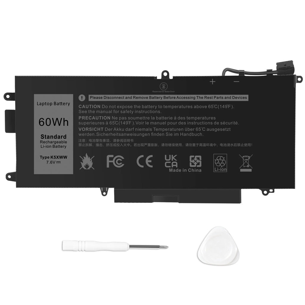 Battery K5XWW For Dell Latitude 7389 7390 L3180 5285 5289 2 in 1 71TG4 7.6V 60Wh