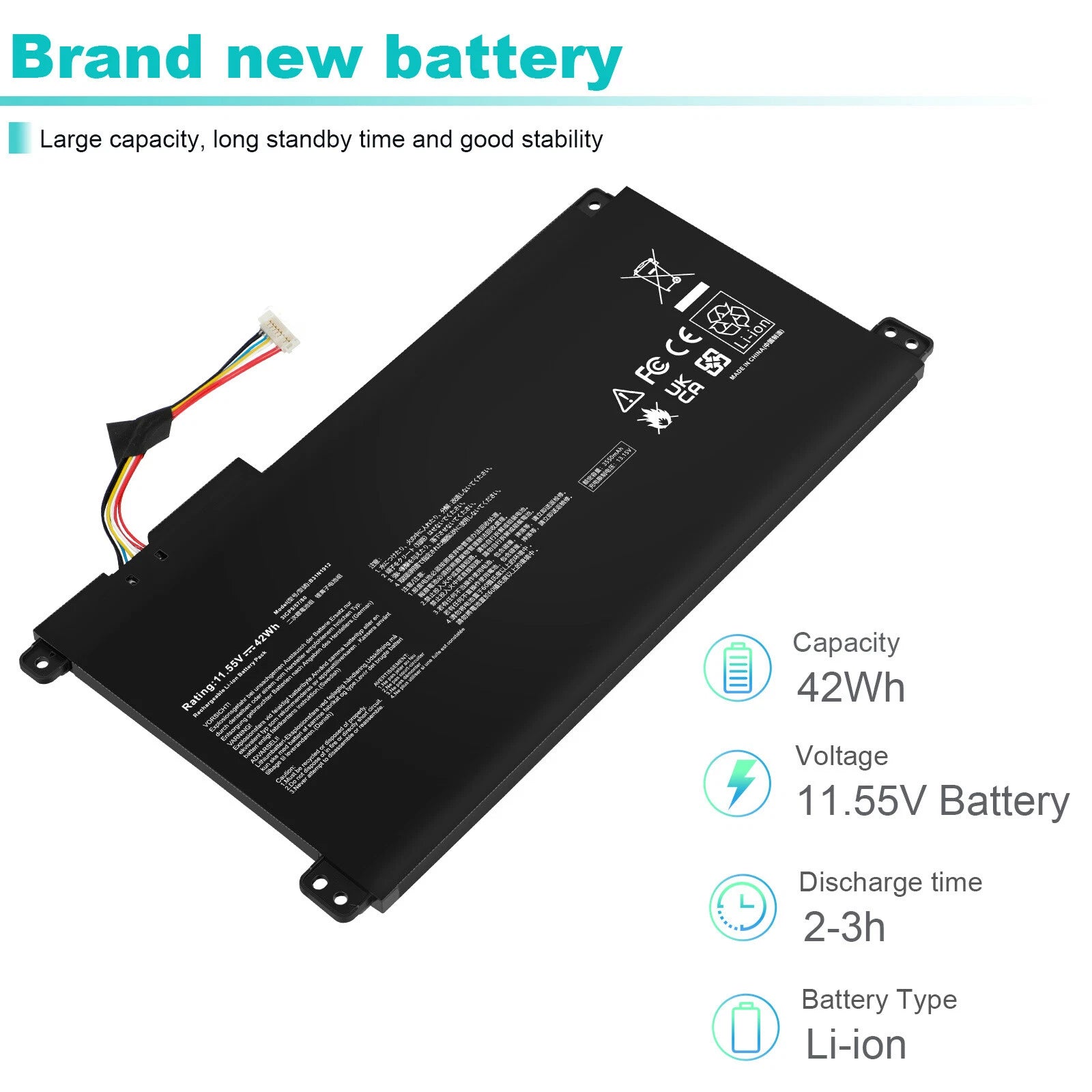B31N1912 Laptop Battery for Asus 0B200-03 L410 E510 R429 F414 R429M
