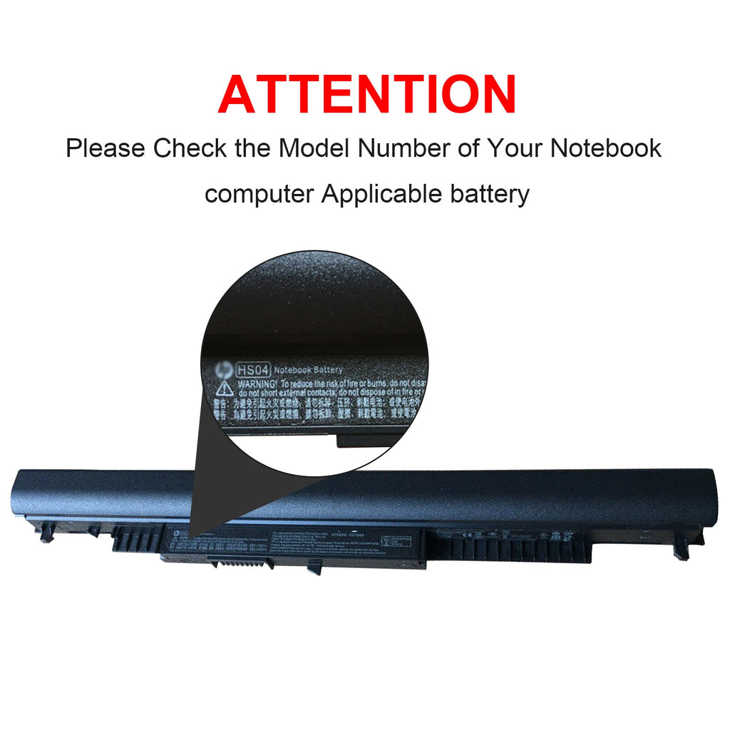 HS04 HS03 Battery For Hp Notebook 15-ay061nr 14-an013nr 15-ay013nr 15-ba009dx