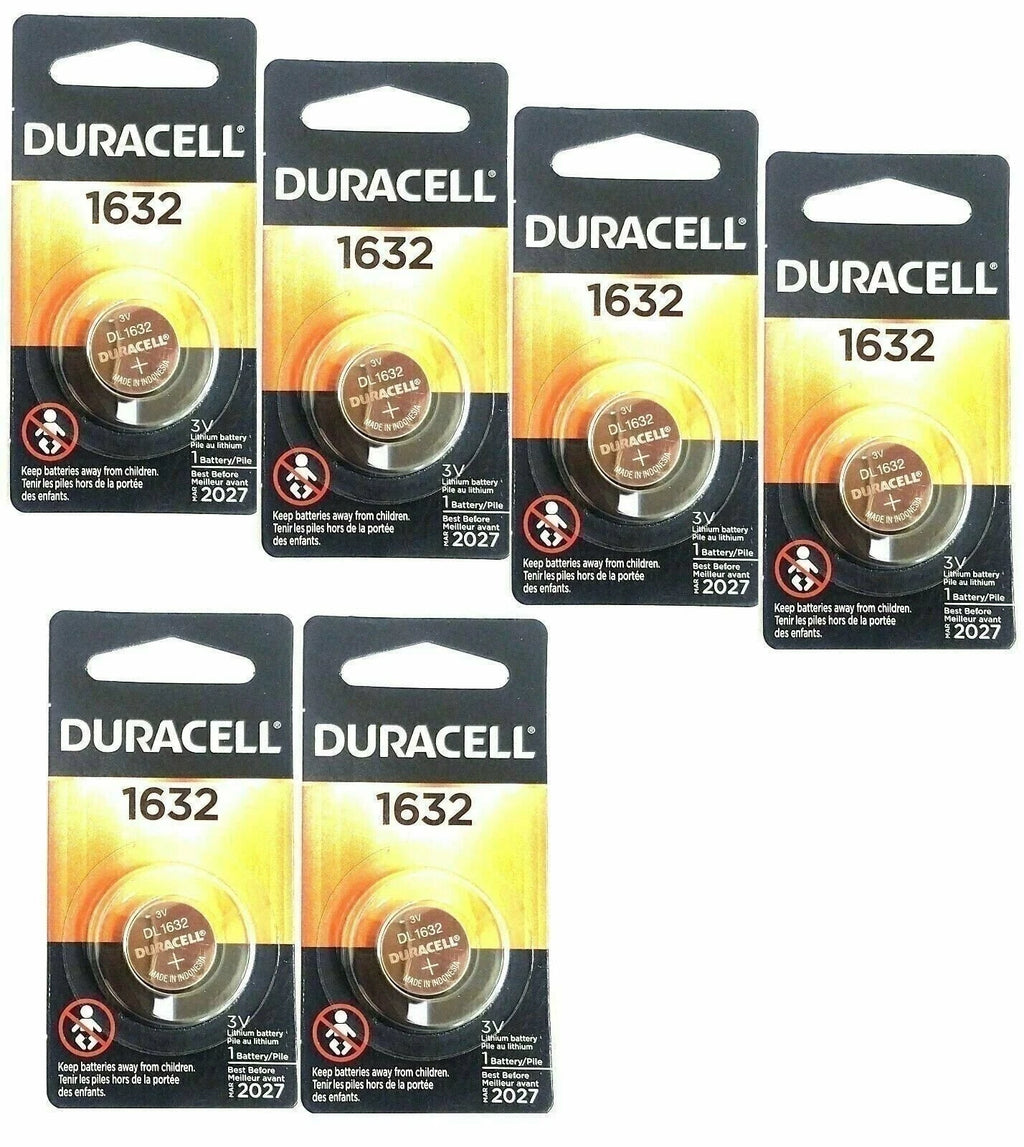 Duracell Lithium DL1632 CR1632 3v Batteries x 6