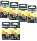 Duracell Lithium DL1632 CR1632 3v Batteries x 6
