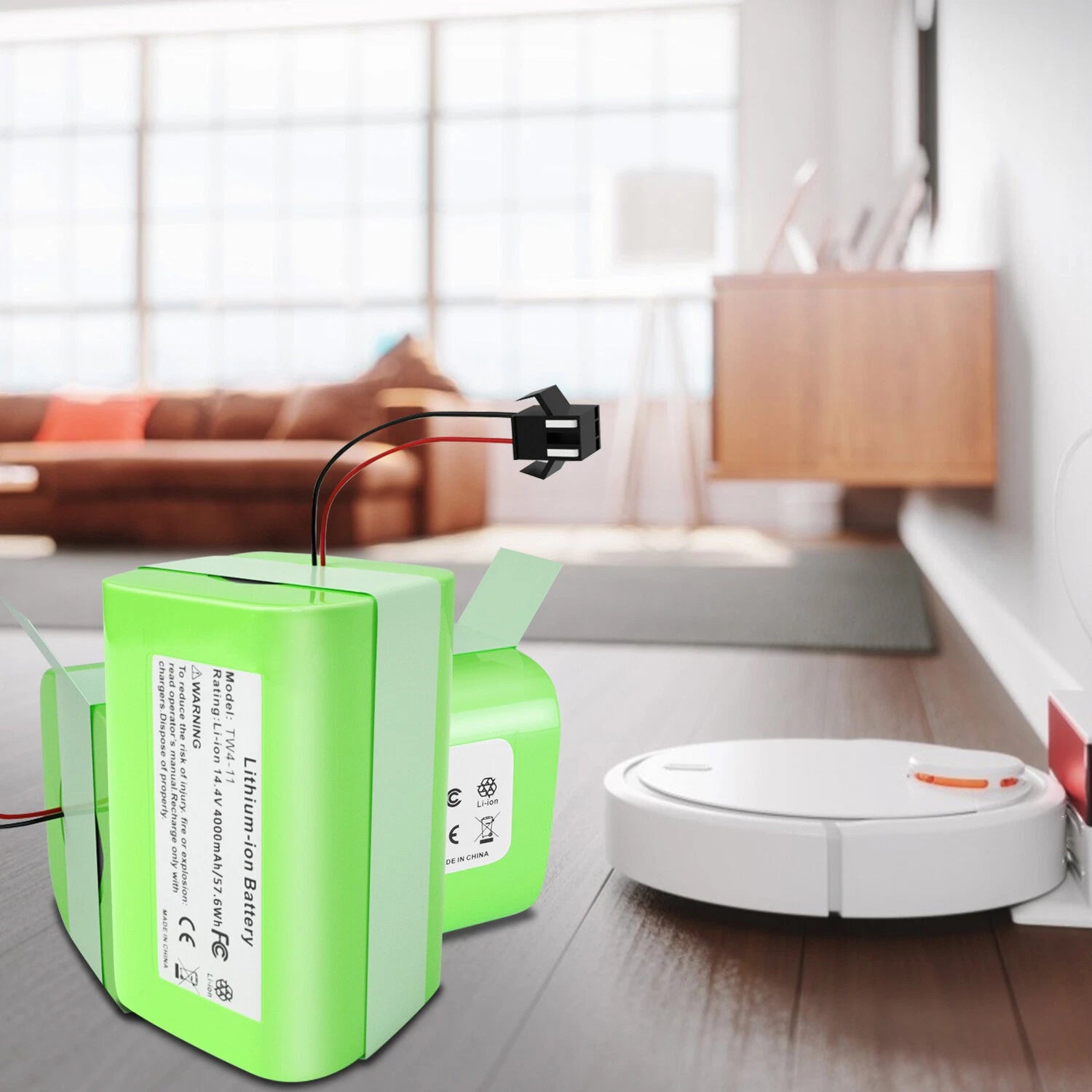 4000mAh Li-Ion Replacement Battery For Eufy 14.4V RoboVac 11 11+ 11S 11C 15C 25C
