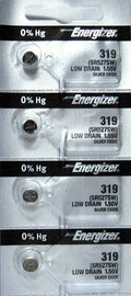 4 Energizer 319 Watch Battery SR527SW SR527W Battery