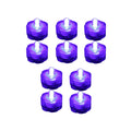 Submersible Waterproof Battery LED Tea Light ~ Wedding Decoration~PURPLE ~ 10 Pa