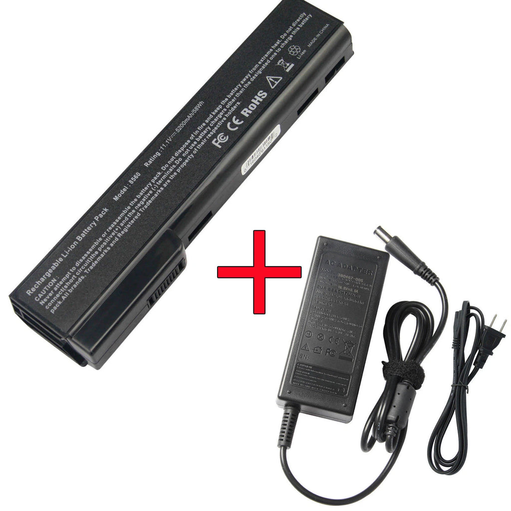 6360b Charger/Battery for HP ProBook 6460b 6465b 6470b 6475b 6560b 6565b 6570b