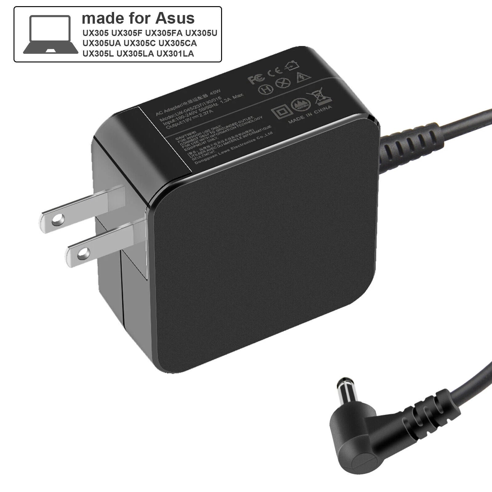 45W 19V 2.37A Laptop Charger Power Adapter For Asus AD883J20 ADP-45BW B X540S US