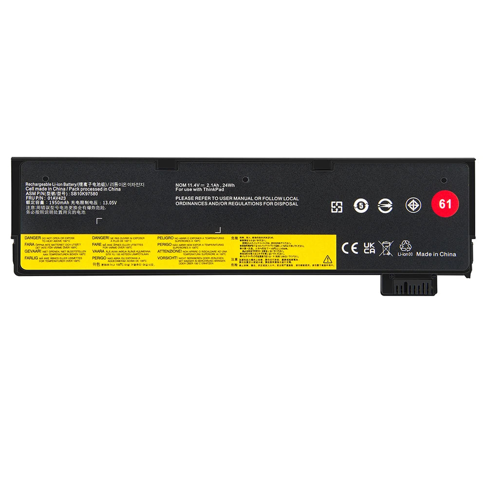 01AV424 01AV425 01AV423 Battery For Lenovo Thinkpad T470 T480 T570 T580 61+ 72Wh