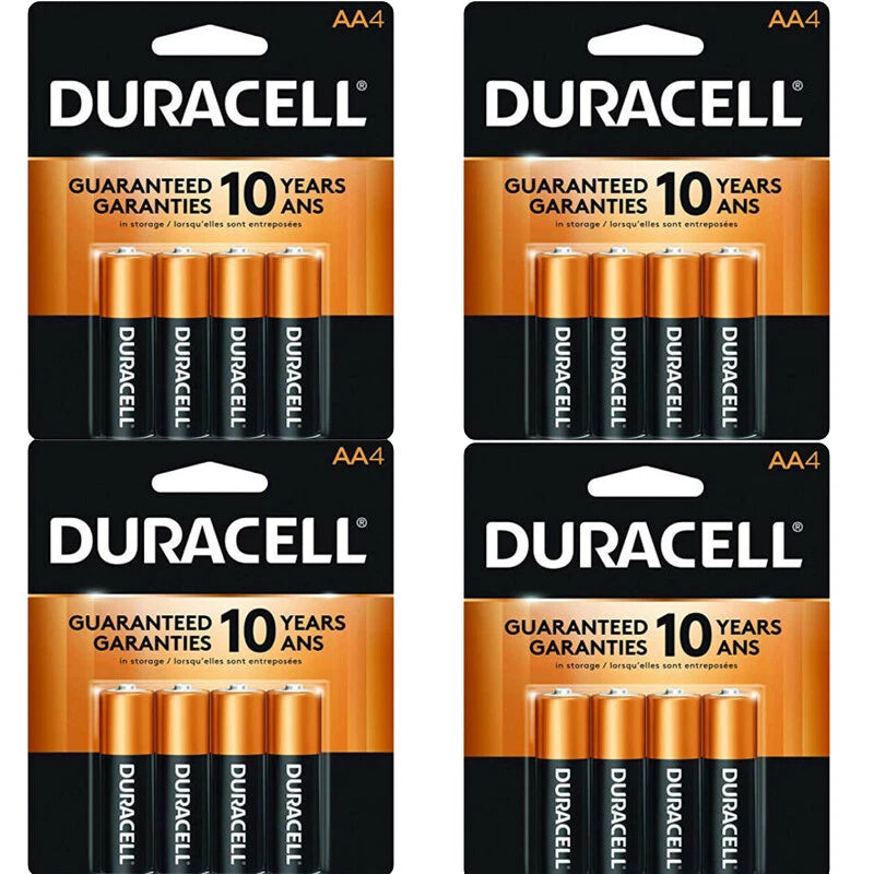 16 x Duracell AA Coppertop Alkaline Batteries