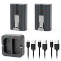 2 Pack 8000mAh Battery for Ring Video Doorbell 2 3 4 Spotlight Cam Quick Release