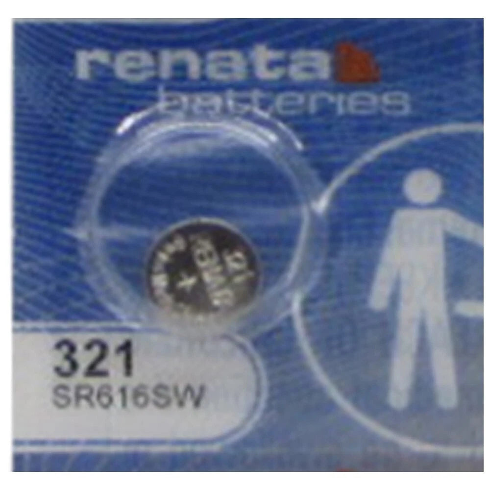 Renata Silver Oxide 321 0% MERCURY Battery x 10