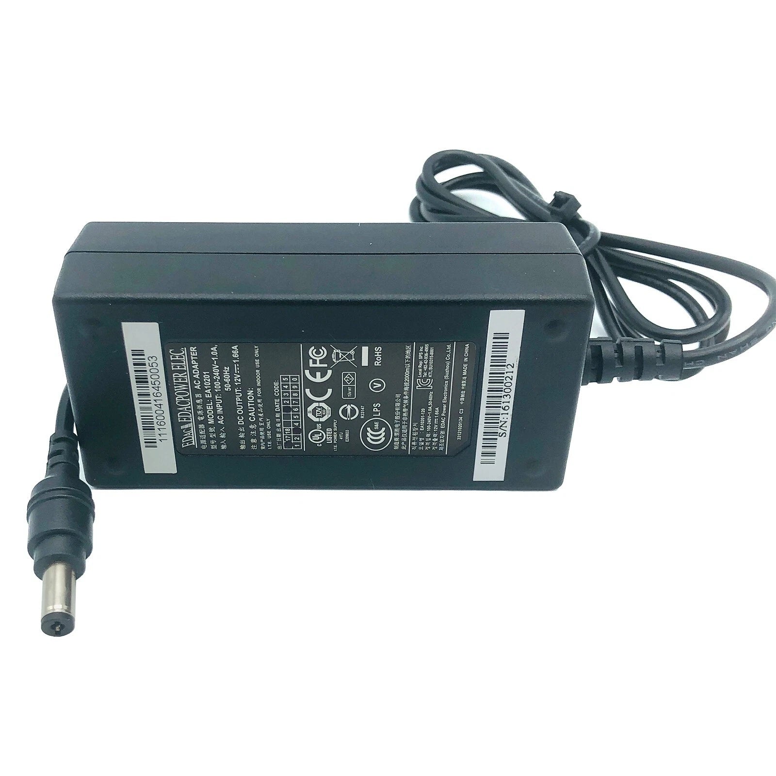 NEW Original Edac 20W AC Power Adapter EA10201 12V 1.66A Charger