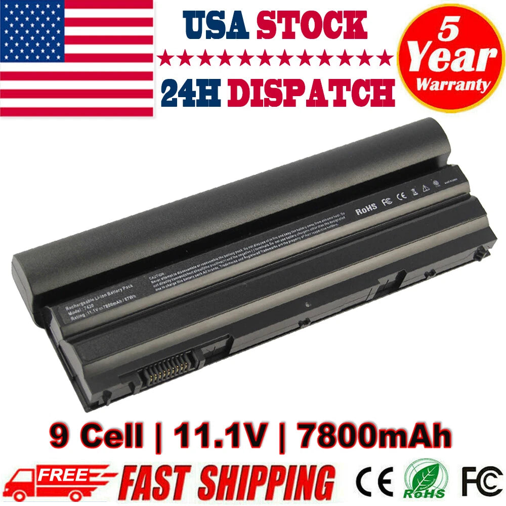 9 Cell Battery for Dell Latitude E5420 E5430 E5520 E5530 E6420 E6430 E6520 NHXVW