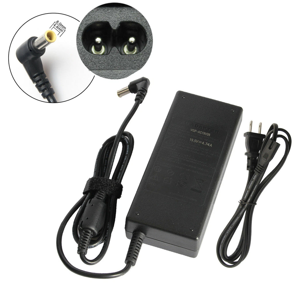 FOR SONY Vaio Series 19.5V Power Supply Cord Laptop Notebook AC Adapter Charger