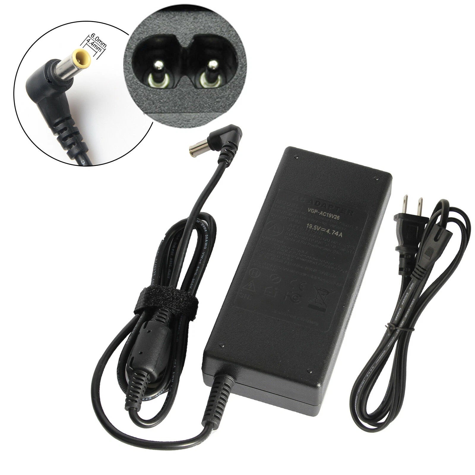 FOR SONY Vaio Series 19.5V Power Supply Cord Laptop Notebook AC Adapter Charger
