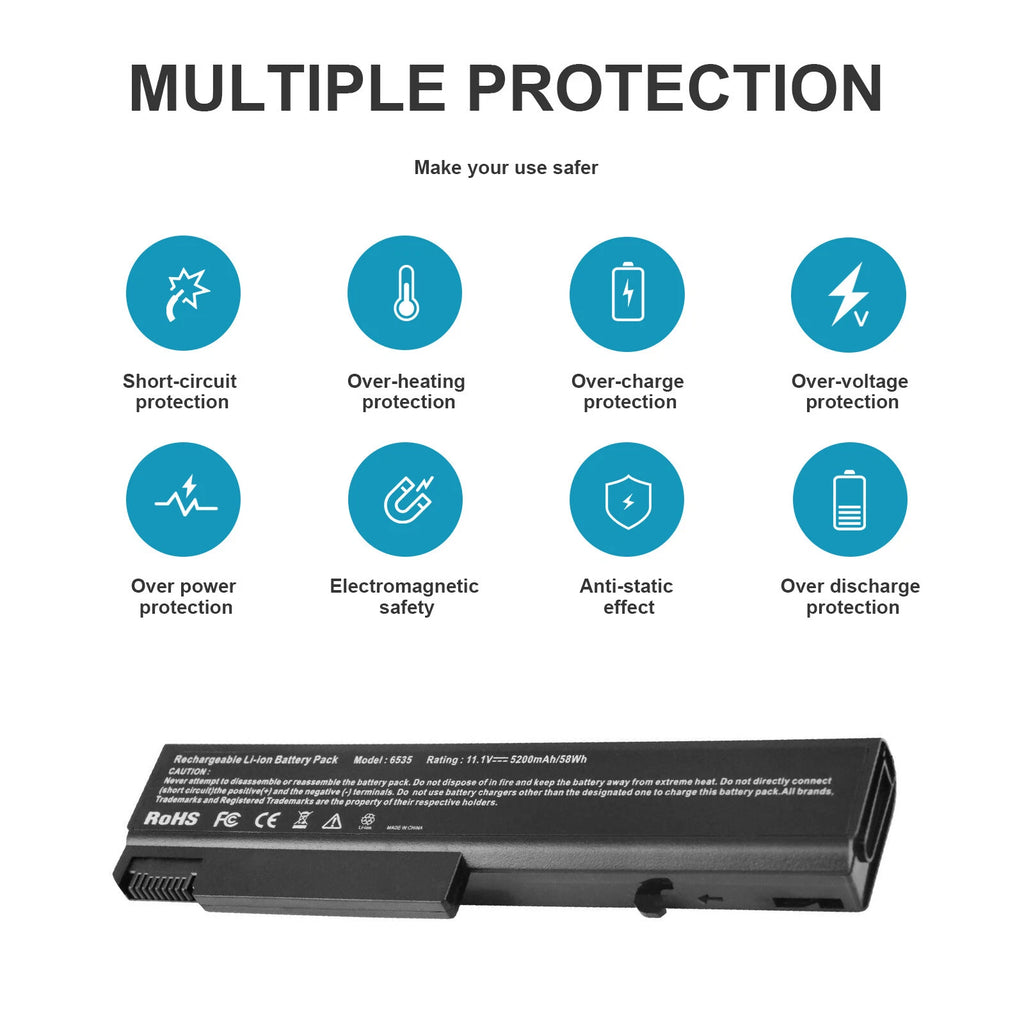 Battery For HP EliteBook 6930p 8440p KU531AA TD06 8440w 458640-542 6440b TD06055