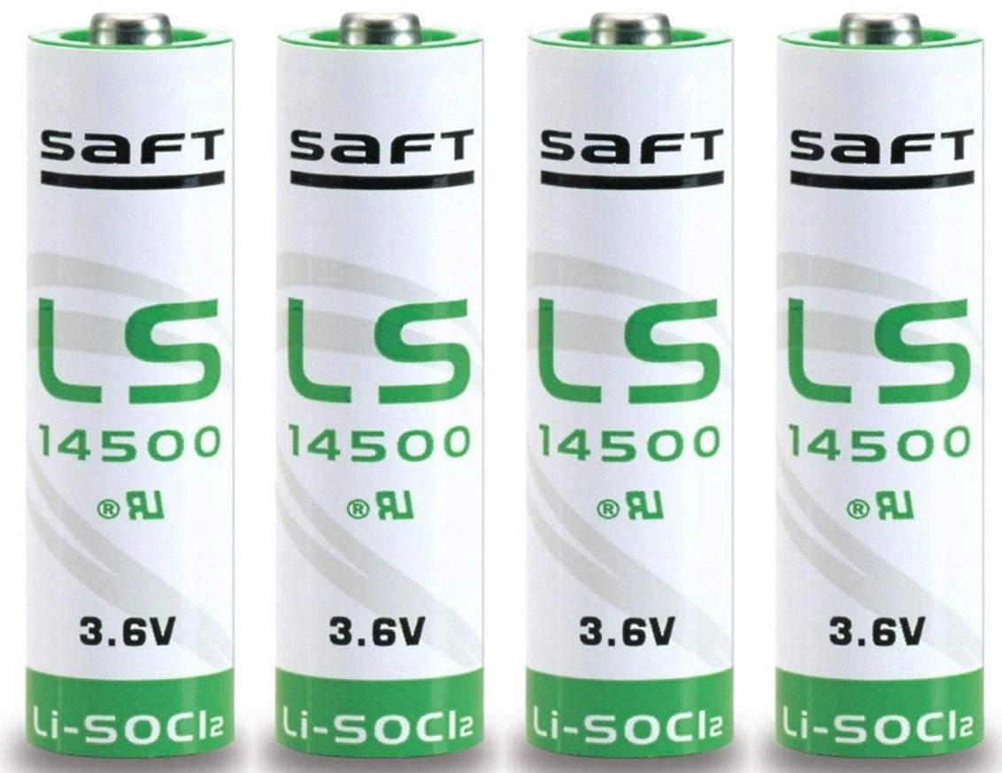 4 Pcs Brand New Genuine Saft LS14500 Battery AA 3.6 Volt Lithium Batteries