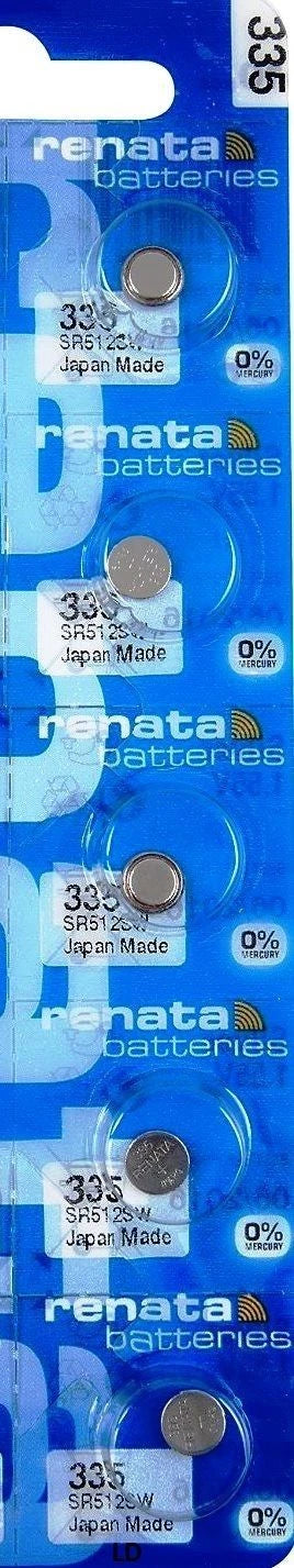335 RENATA SR512SW SR512 (2 piece) Watch Battery Free Shipping Authorized Seller