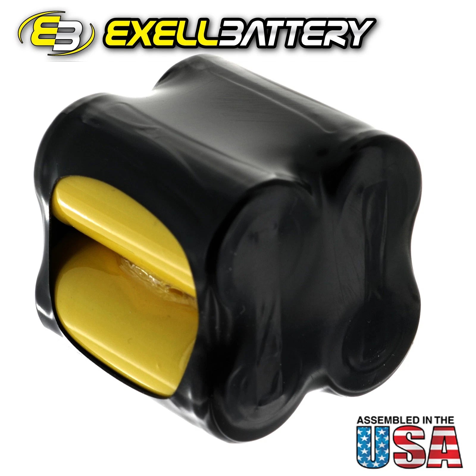 Exell Custom 4.8V 400 mAh 4x2/3AA Square Battery Pack with Button Top