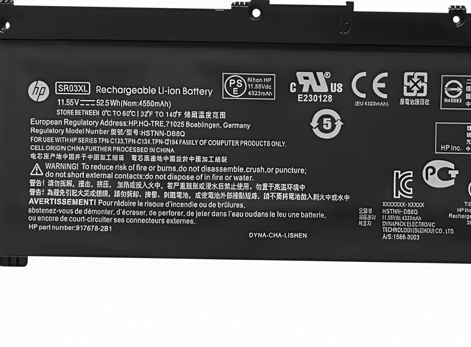 Genuine SR03XL Battery for HP Pavilion 15-CX 15-CX00 15-CX0058WM HSTNN-DB8Q