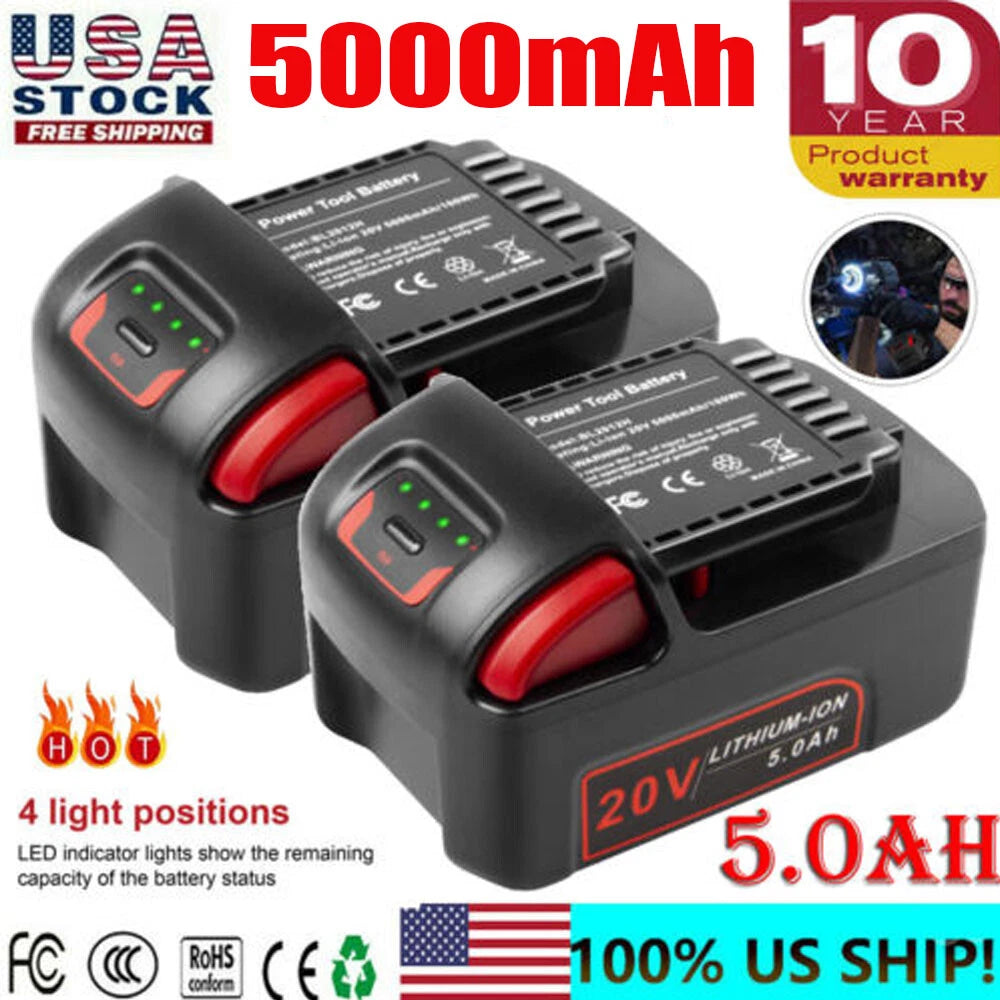 20V 5.0AH Li-ion Battery For Ingersoll-Rand BL2022 BL2012 BL2010 IQV20 Series