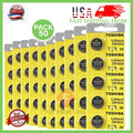 50 x New Original Toshiba CR1632 3V Lithium Coin Cell Battery (50 Batteries)