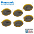 6x CR-2032/HMN 3V Lithium Coin Battery Horz 2 Pins for System Power