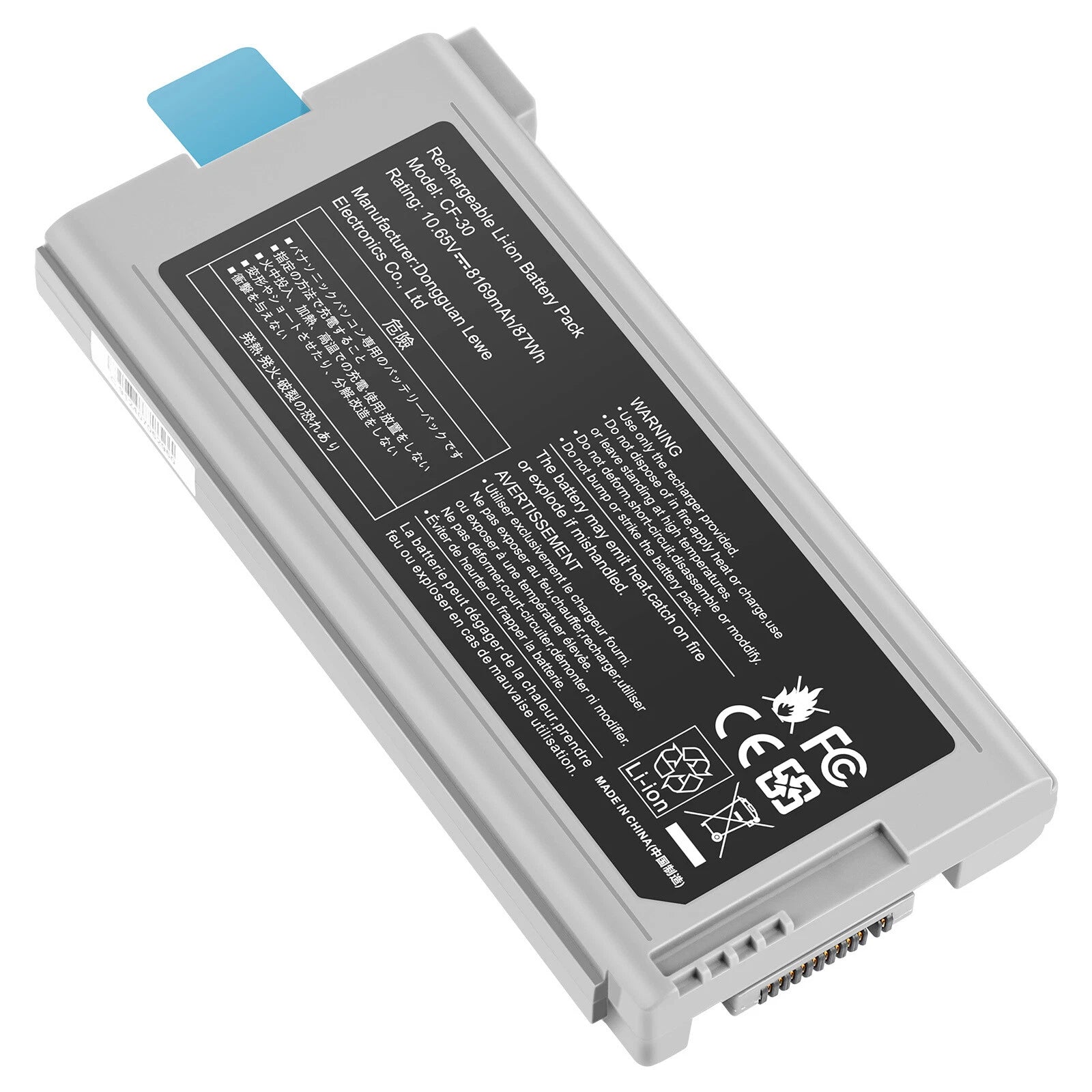 Battery for Panasonic Toughbook CF-30 CF-31 CF-53 CF-VZSU46 CF-VZSU46AU 87Wh