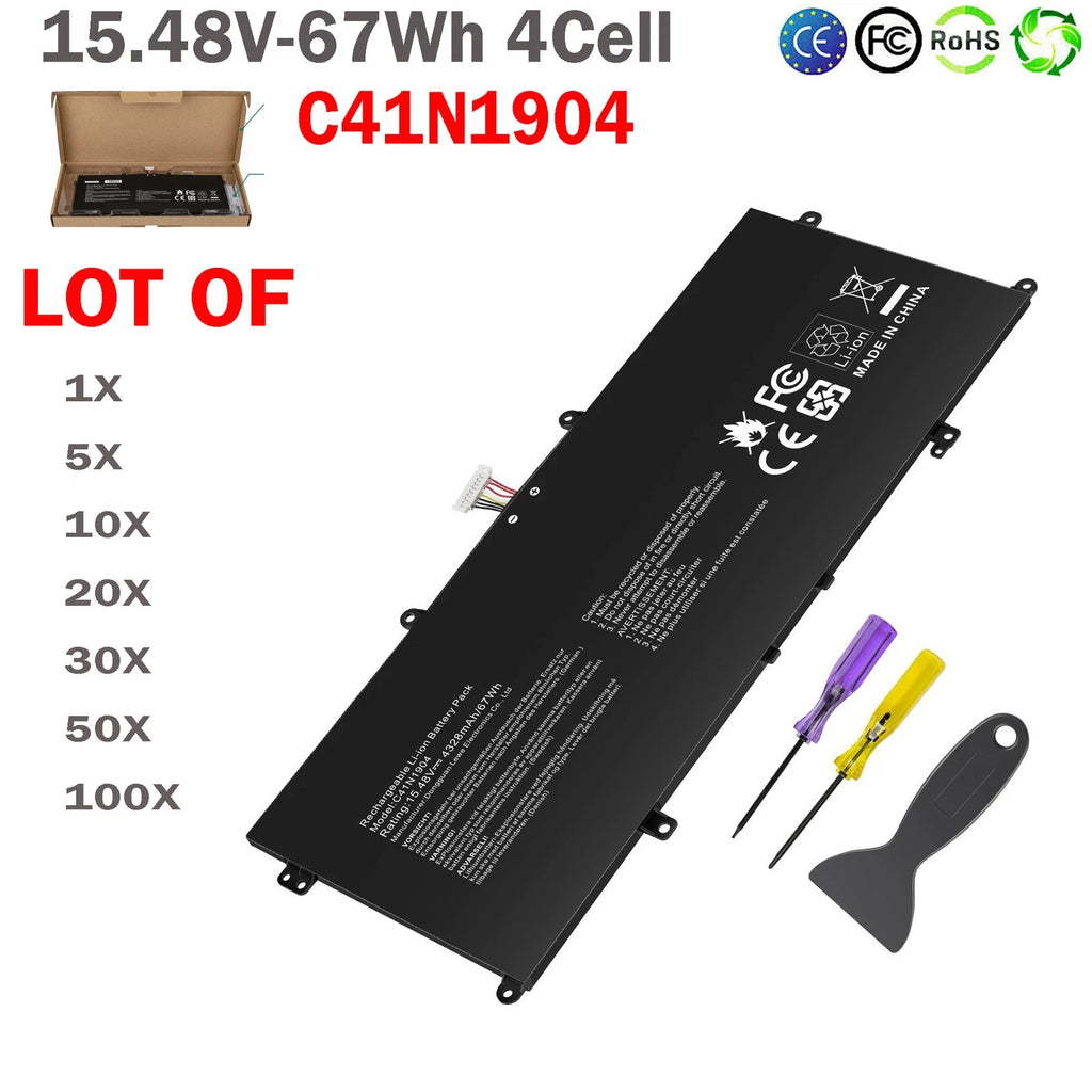??LOT C41N1904 Battery For Asus UX325JA UX325EA UX363EA UM425IA 4ICP5/49/121 67W