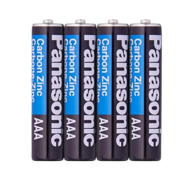 4 PCS Panasonic AAA Batteries Heavy Duty Power Carbon Zinc Triple A Battery 1.5v