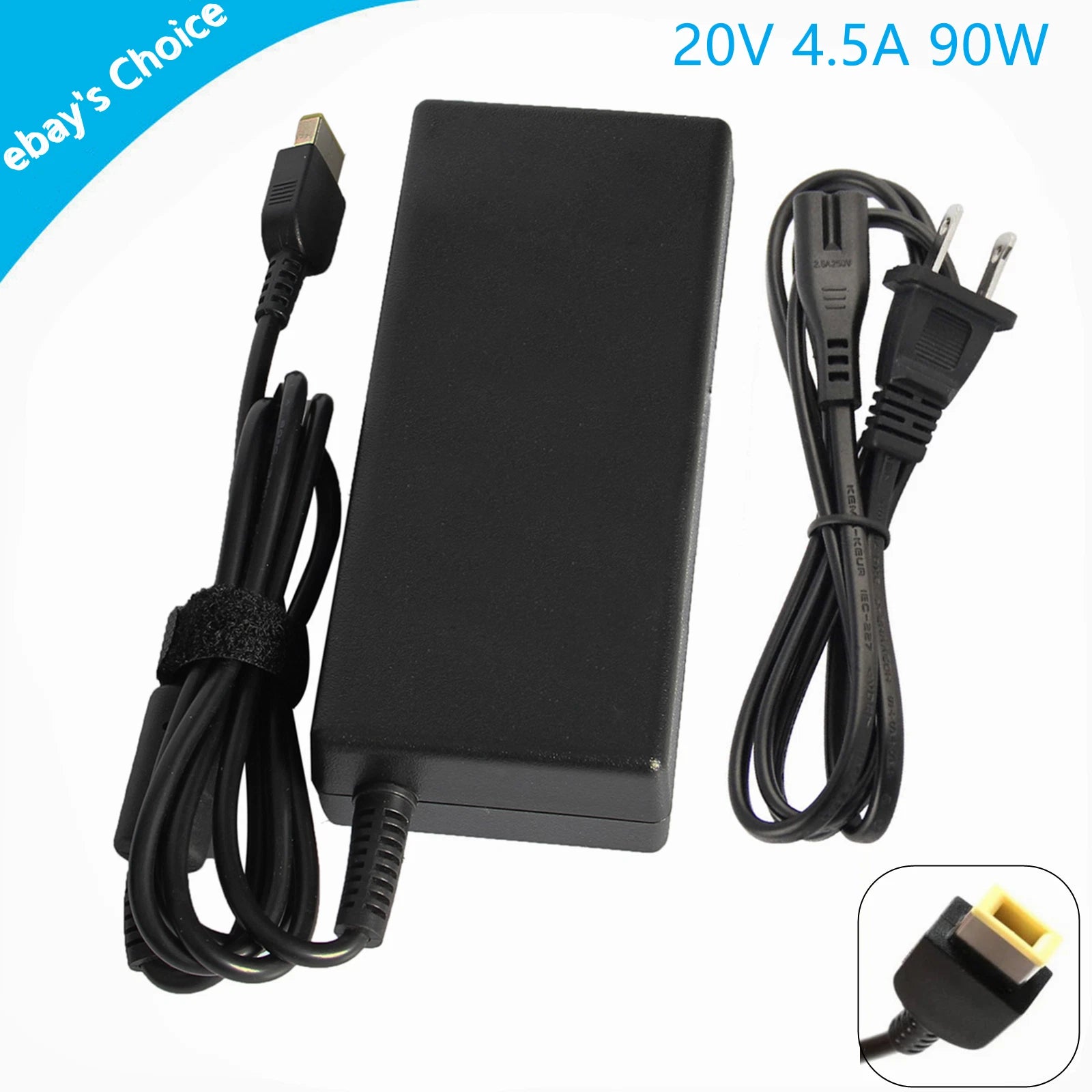 90W 20V AC Power Adapter Charger for Lenovo Yoga 730 720-15IKB 80X7001TUS Laptop