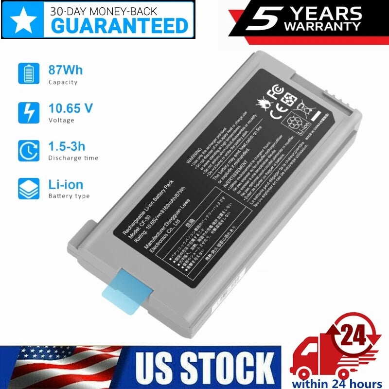 CF-30 Battery For Panasonic Toughbook CF-31 CF-53 CF-VZSU46 CFVZSU46AU 87WH